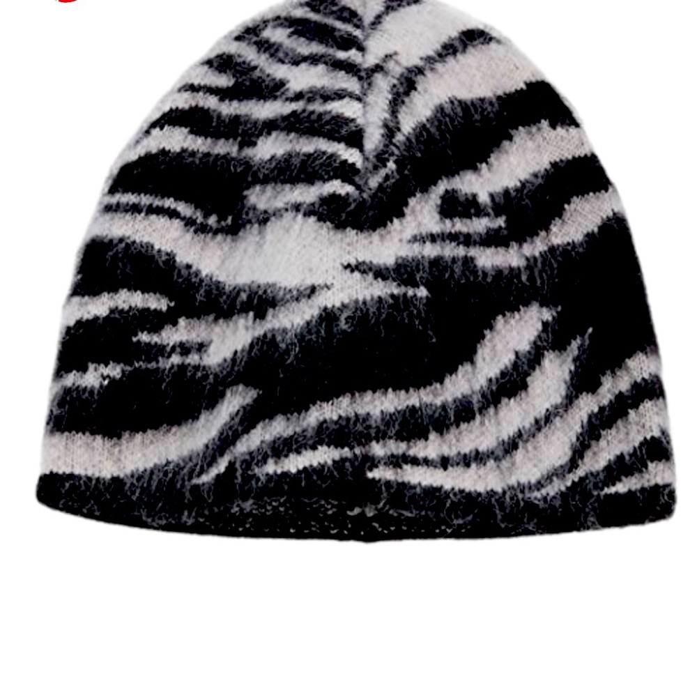 Rag and Bone- Sarah Tiger Beanie in Ivory Tiger